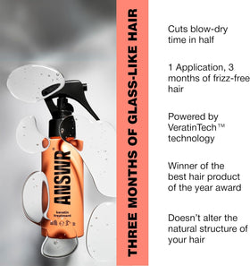 ANSWR sulfate-free, formaldehyde-free hair treatment safe for color-treated hair.