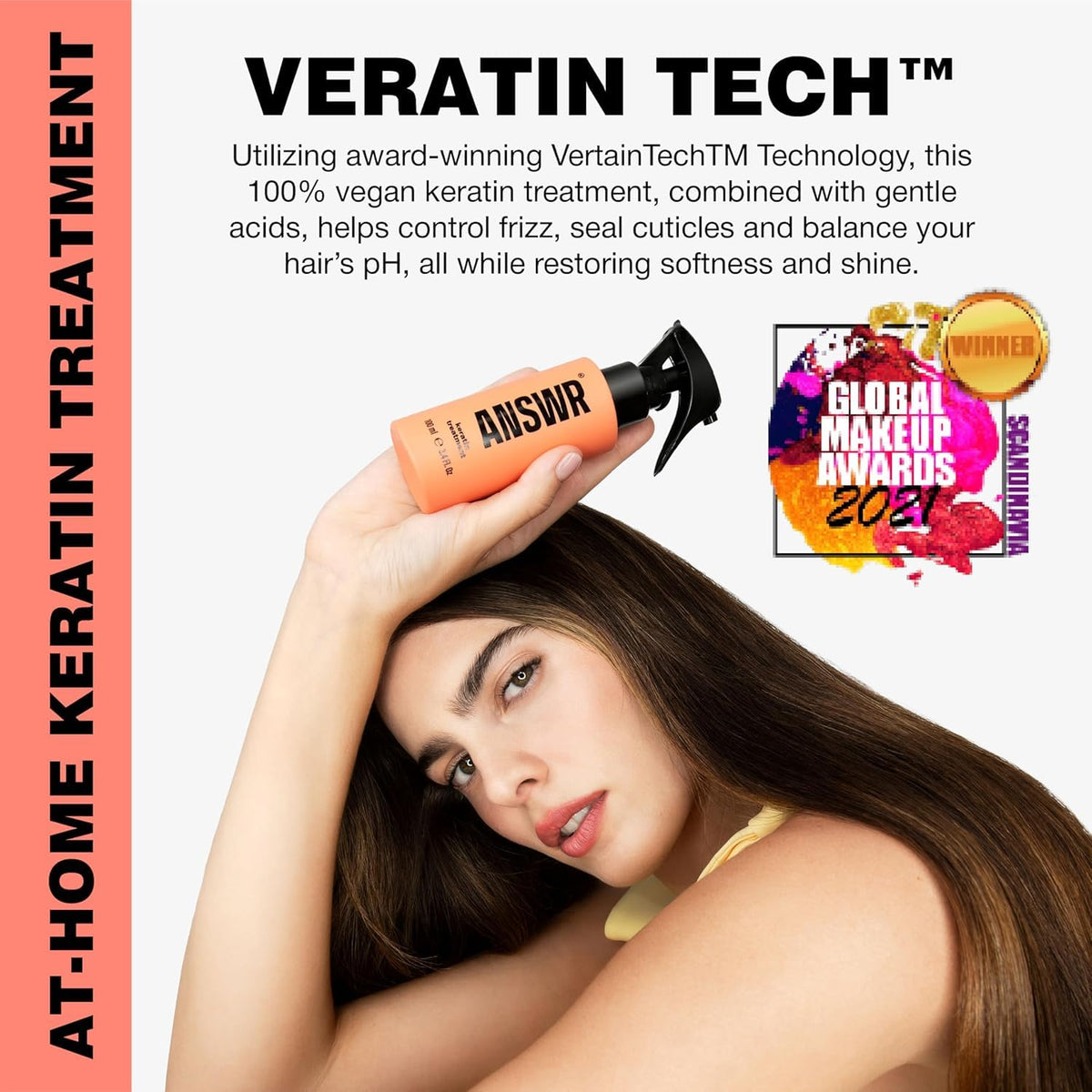 ANSWR sulfate-free formula highlighted as a color-safe option for vibrant hair
