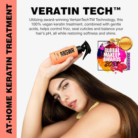 ANSWR vegan cruelty-free keratin formula emphasizing ethical hair strengthening.