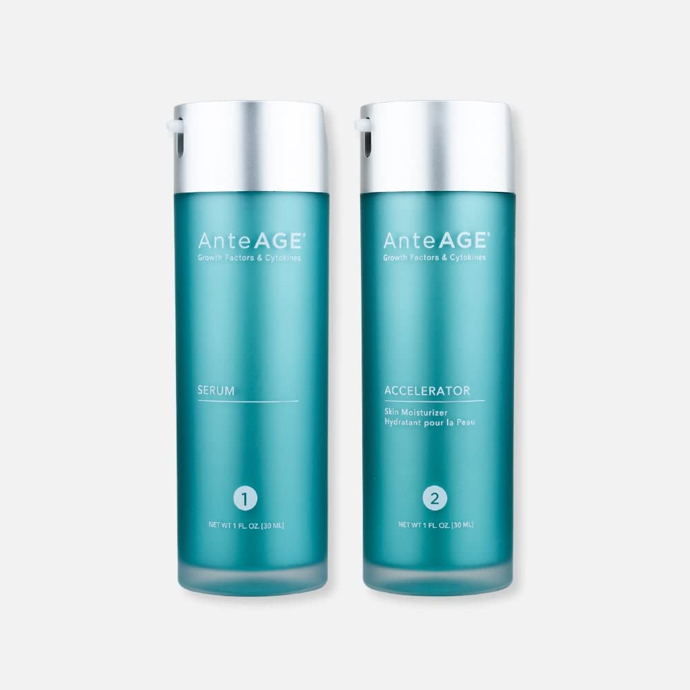 AnteAGE Pro System Serum bottle close-up for daily anti-aging routine.