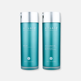 AnteAGE Pro System Serum bottle close-up for daily anti-aging routine.