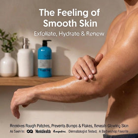 Anthony Exfoliating Scrub texture swatch reveals micro scrub particles.
