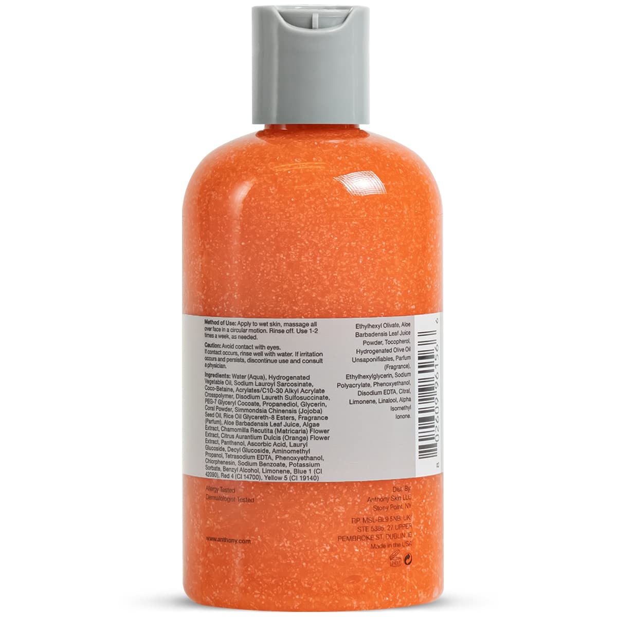 Anthony Facial Scrub vitamin-c-tone helps brighten and balance skin tone