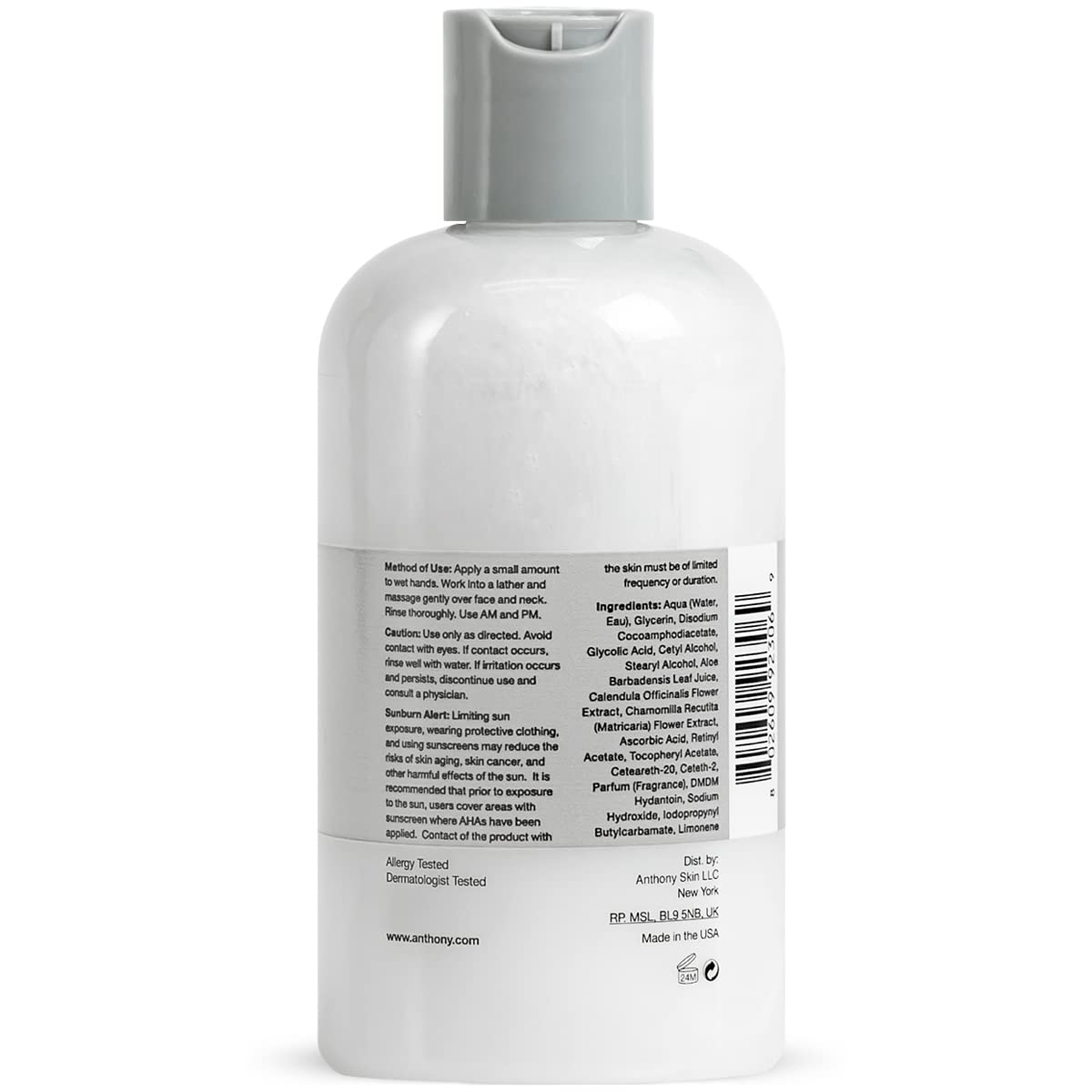 Anthony Glycolic Cleanser beard-prep view for closer shave