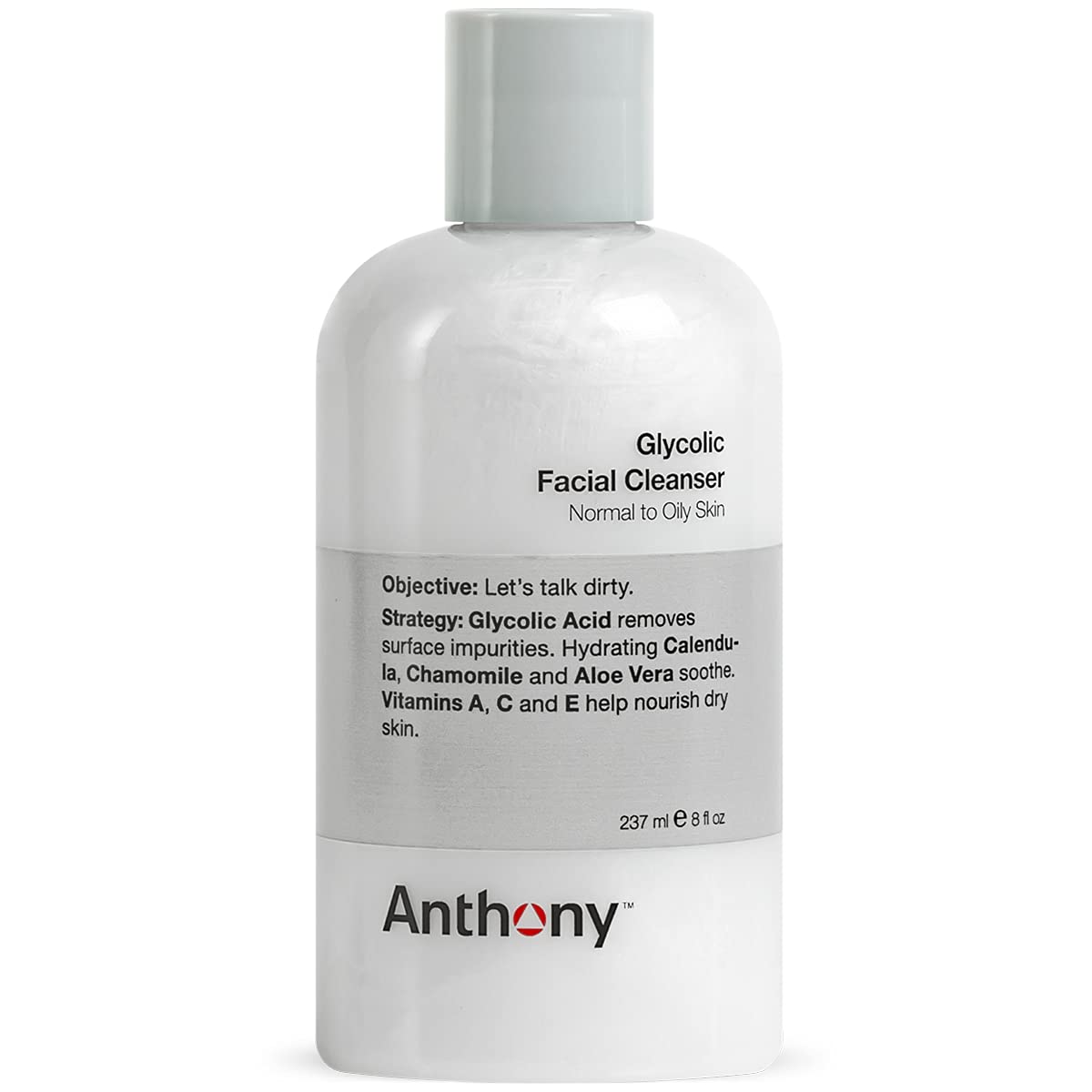 Anthony Glycolic Cleanser bottle-front for daily cleansing