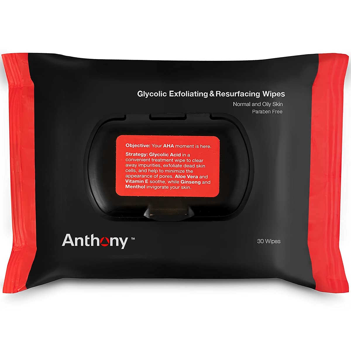 Anthony Glycolic Exfoliating Wipes ideal after sport to clean up and re-energize.