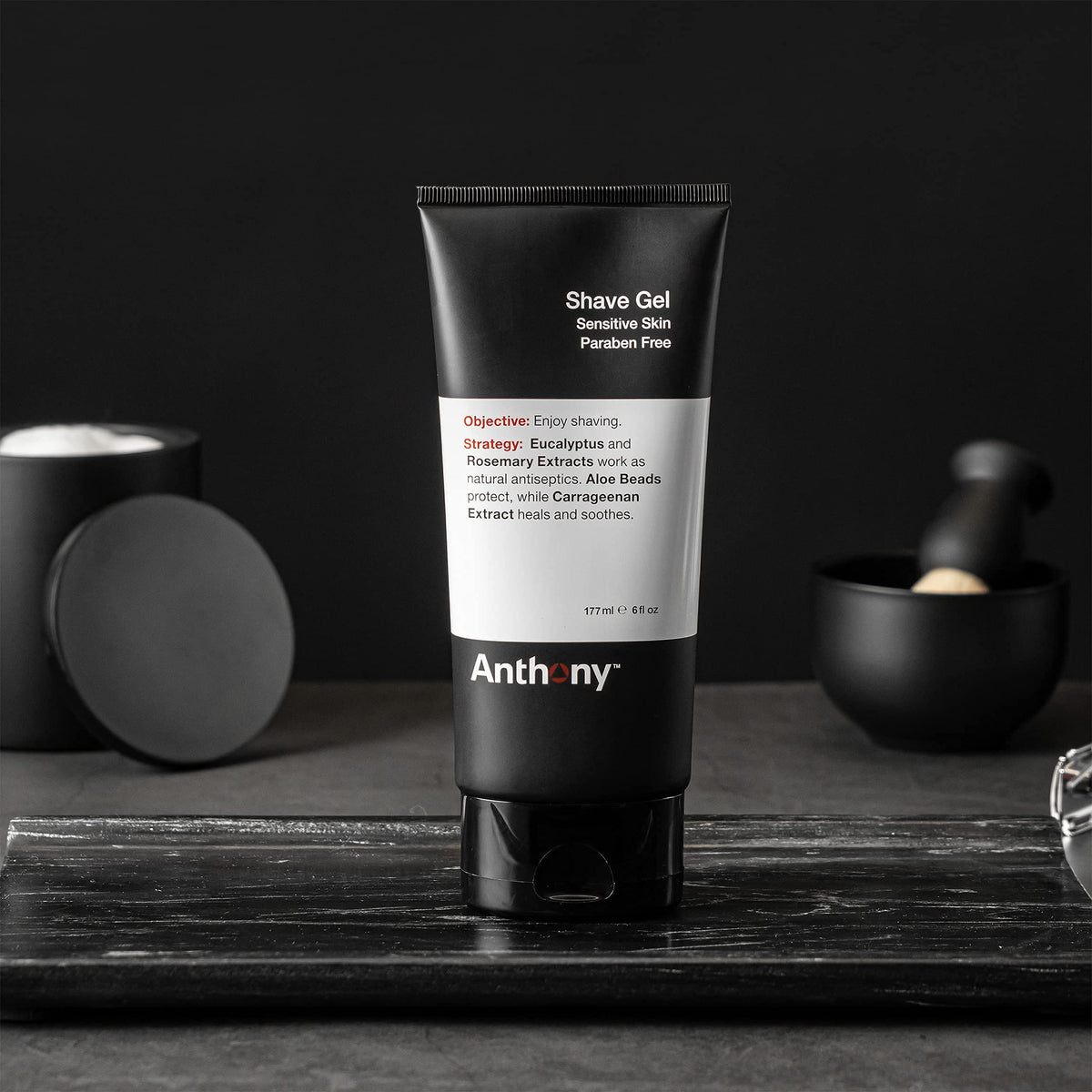 Anthony Shave Gel transparent gel close-up for precision grooming