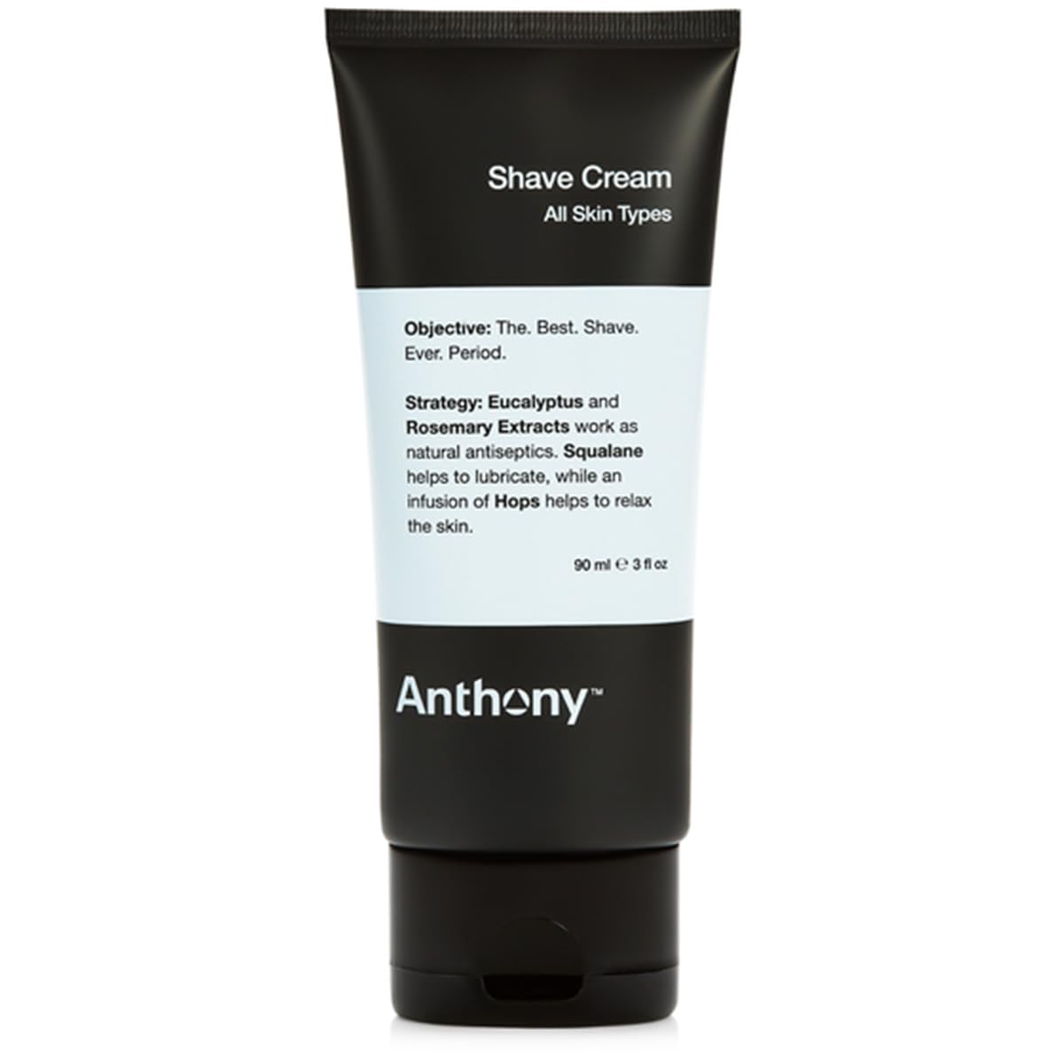 Anthony shaving cream dense lather improves glide for a smoother shave