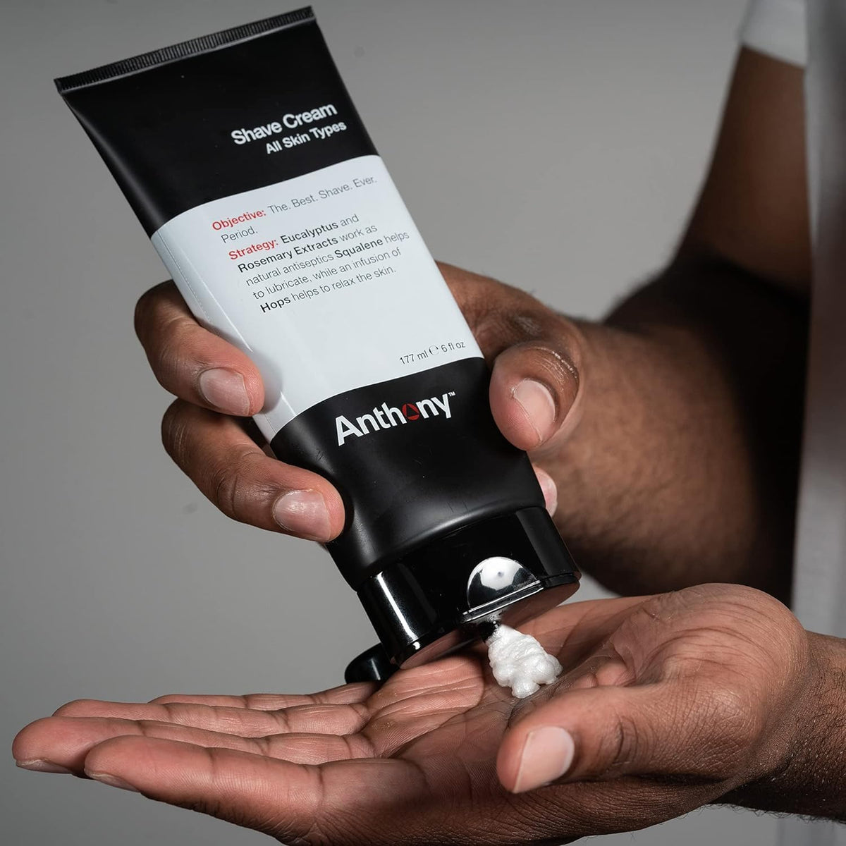 Anthony shaving cream eucalyptus-rosemary provides refreshing, gentle pore cleansing