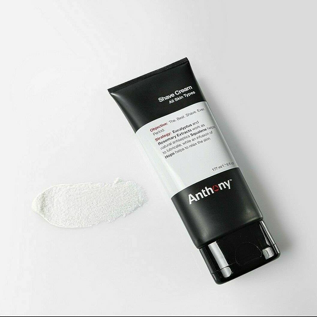 Anthony shaving cream paraben-free formula is gentle for sensitive skin