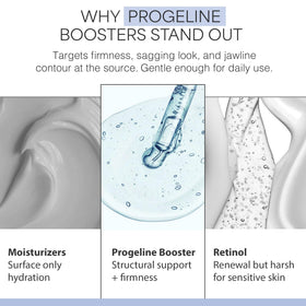 Anti-aging serum in use on face showing a subtle lift and glow.