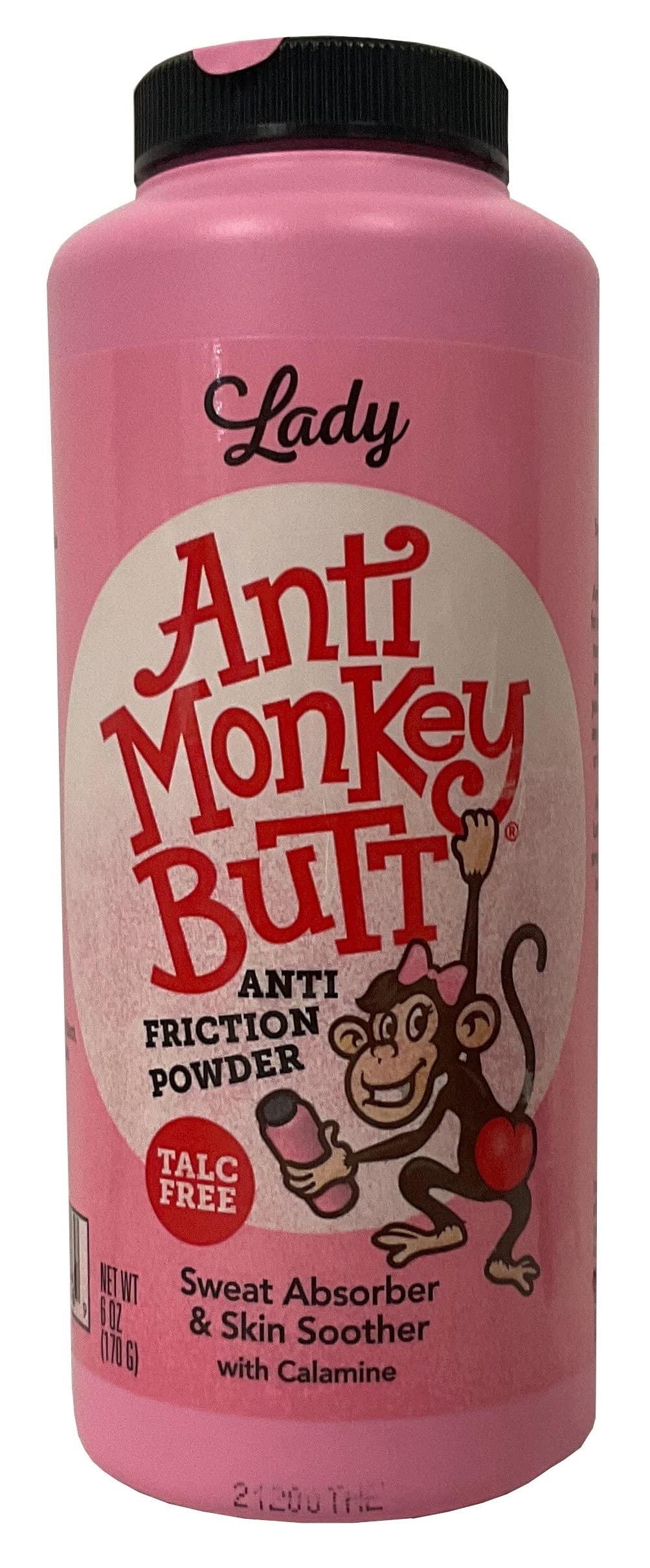 Anti Monkey Butt women's body powder jar for all-day comfort and moisture control.