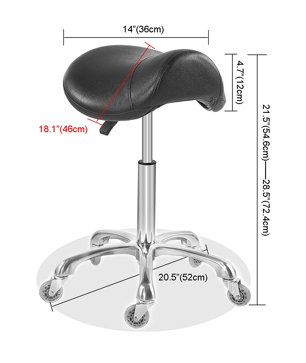 Antlu Saddle Stool supports up to 350 lbs for durable daily use.
