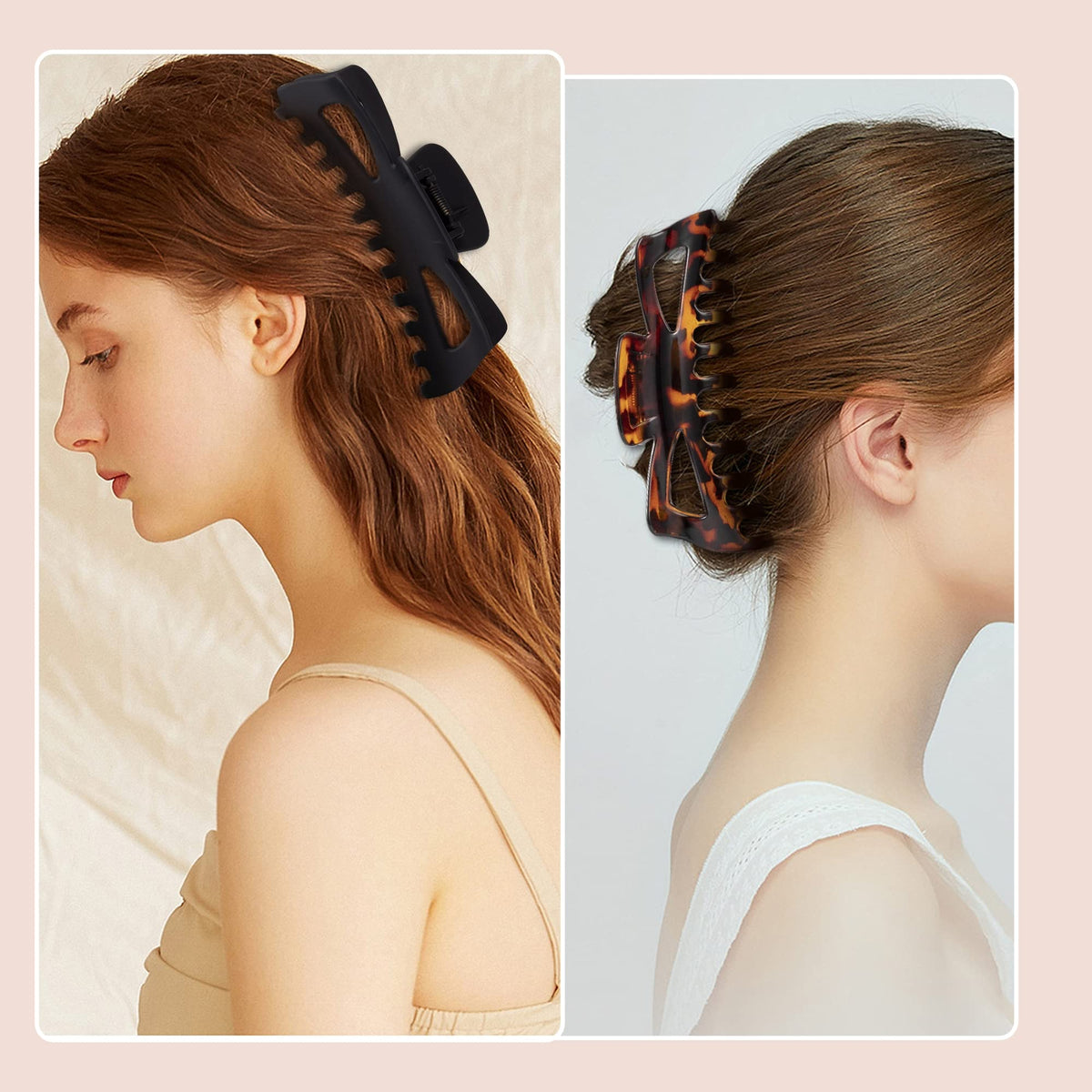 Antmoilios non-slip hair clip helps thick or fine hair stay put without slipping.