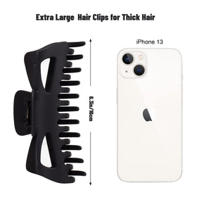 Antmoilios strong-grip claw clip teeth keep curly hair neatly in place.