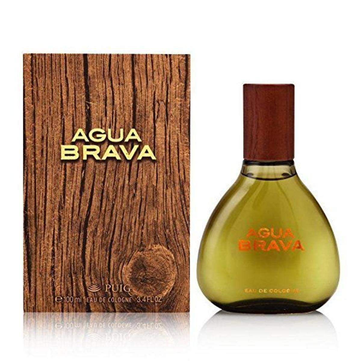 Antonio Puig Agua Brava bottle close-up, ideal for evening wear.