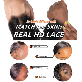 Anvnkl silky Brazilian hair texture highlights smooth, manageable strands.