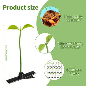 Anyangjia sprout clip with flower design brightens hairstyles for occasions.