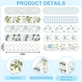 AnyDesign spring bow nail file design for quick on-the-go touch-ups.