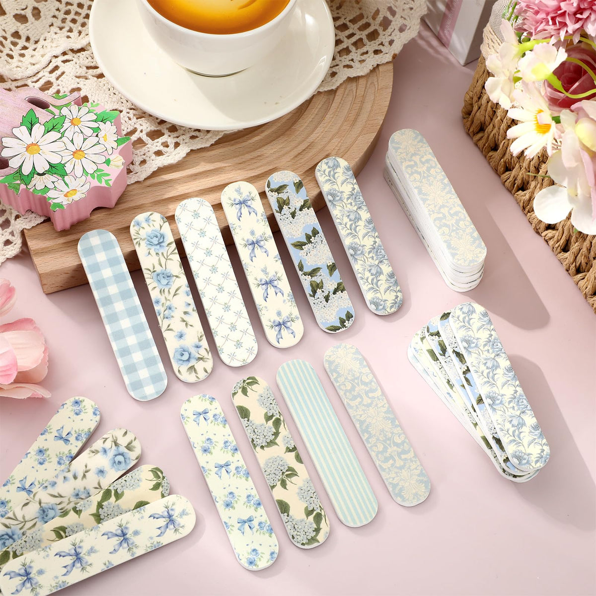 AnyDesign striped nail file pattern supports versatile filing tasks.