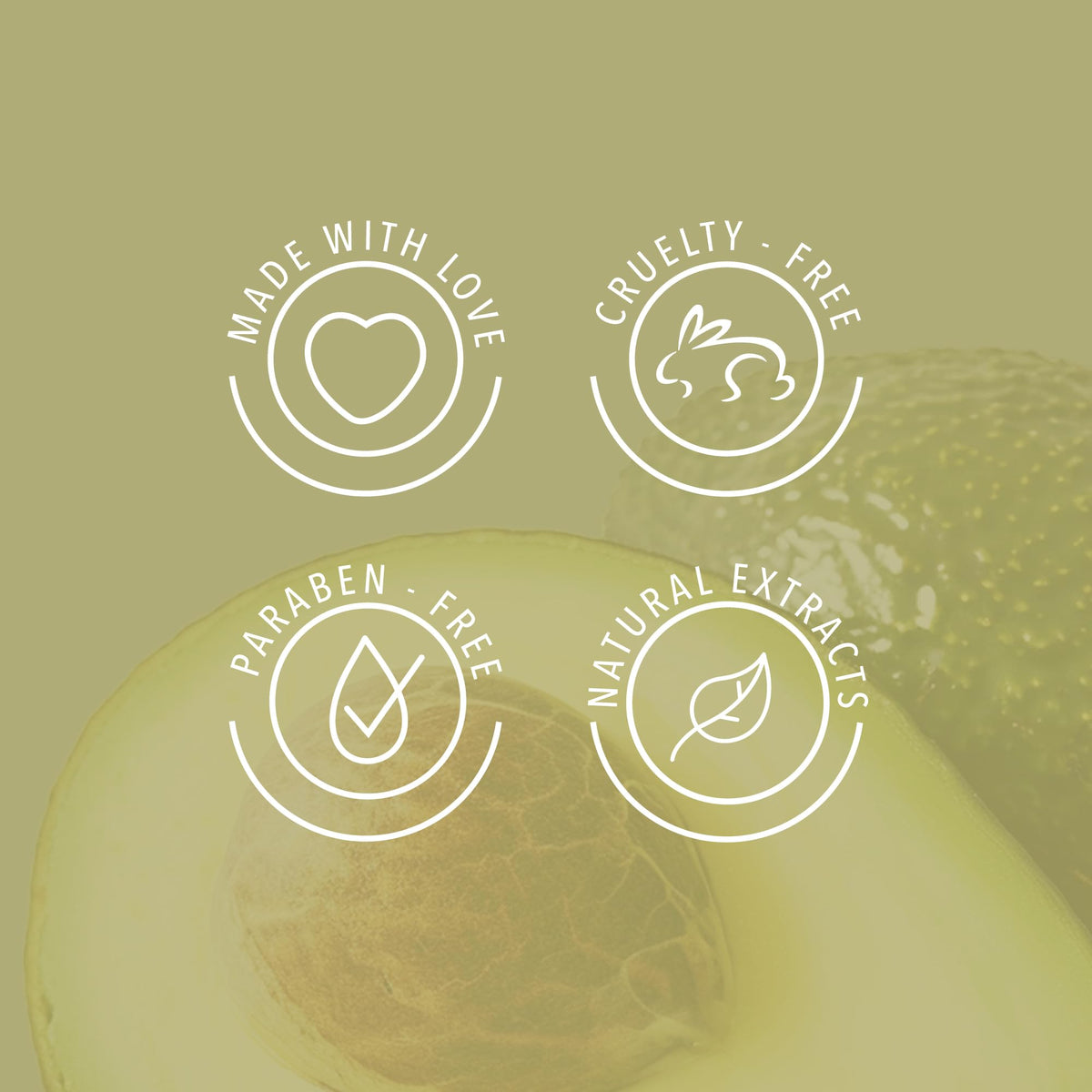 ANYELUZ Avocado Moisturizing Shampoo on sink shelf showcases avocado-derived nourishment.