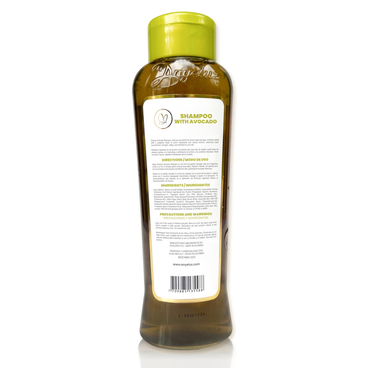 ANYELUZ Avocado Moisturizing Shampoo after heat styling smooths frizz and adds subtle shine.