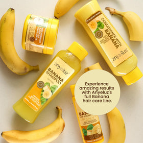 ANYELUZ Banana Leave-In strengthens hair fibers for resilience against daily wear