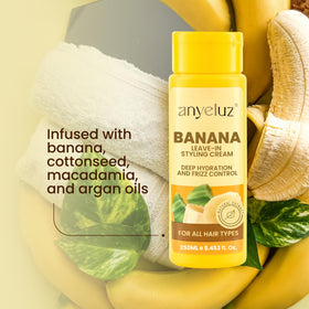 ANYELUZ Banana Leave-In enhanced shine for a healthy-looking finish