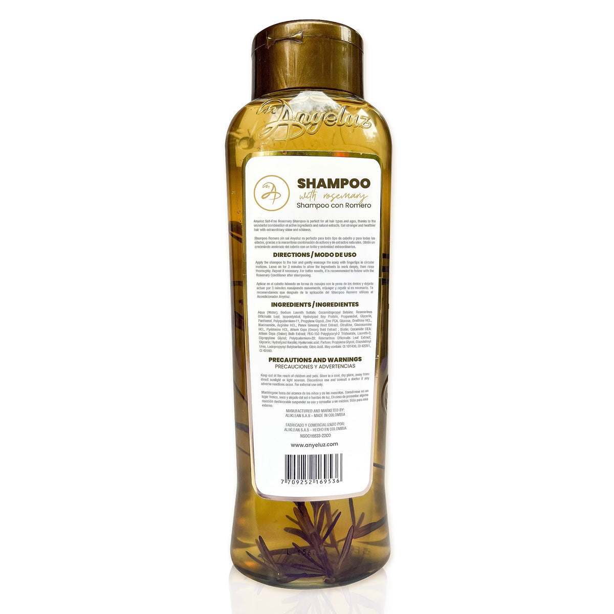 ANYELUZ Hair shine illustration suggesting volume and smoothness