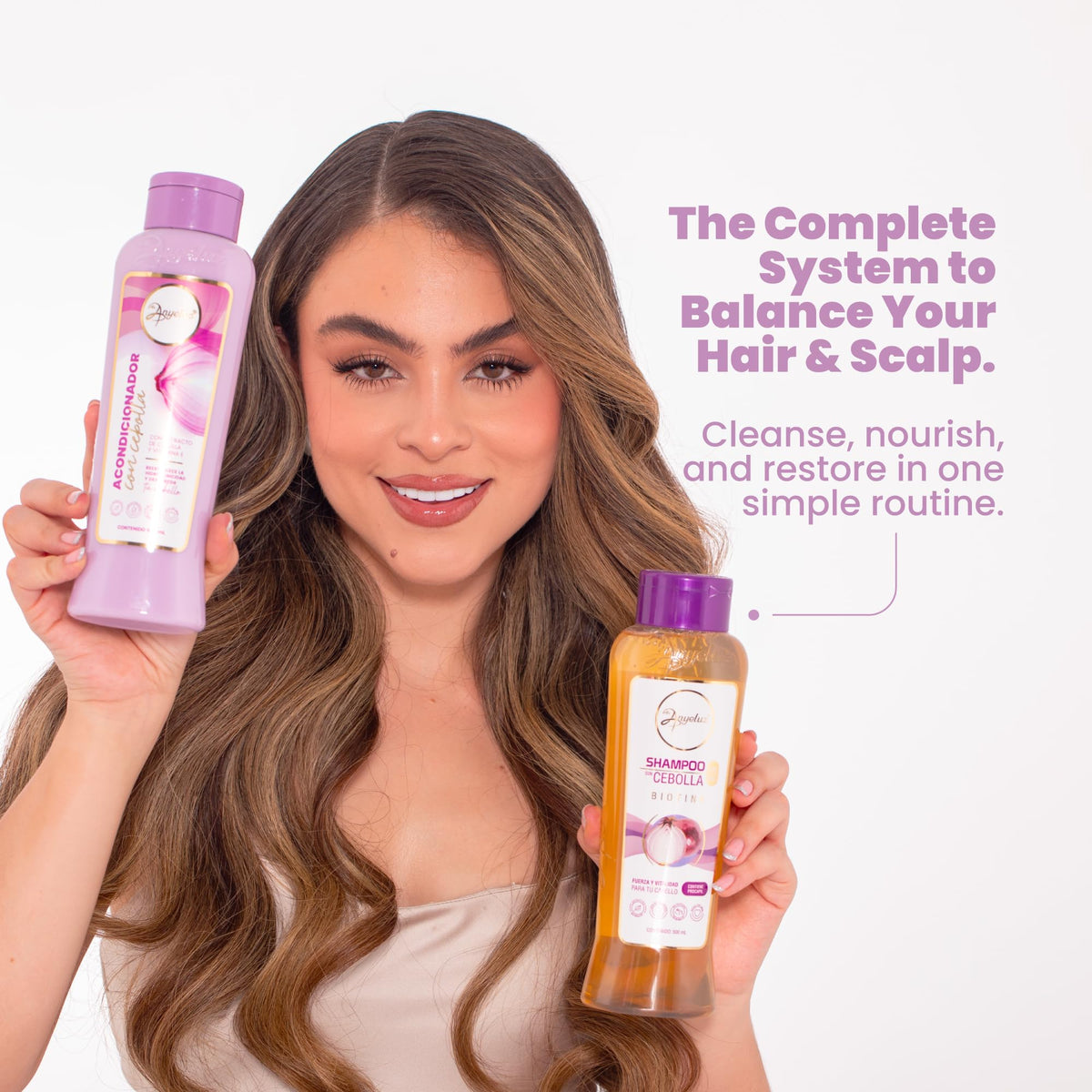 ANYELUZ Onion Hair Mask jar promises deep nourishment for healthy-looking ends.