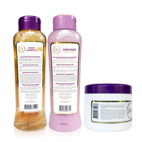 ANYELUZ Onion routine set scene conveys a calm, easy-care ritual.