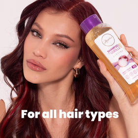 ANYELUZ Onion Shampoo pump dispenser image shows easy, mess-free application.