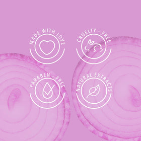 ANYELUZ Onion Shampoo scalp refresh image indicates oil control and freshness.