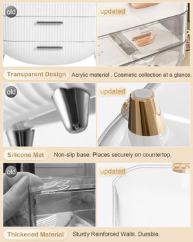 Anylady bathroom counter organizer rose gold keeps items tidy