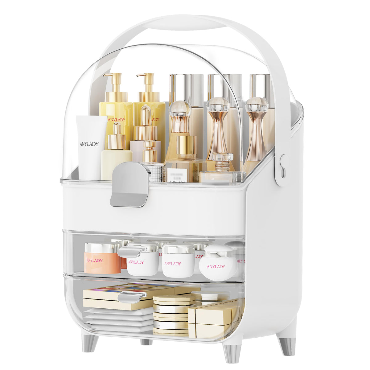 Anylady silver vanity organizer suits teen girl bedrooms for gifts and everyday use