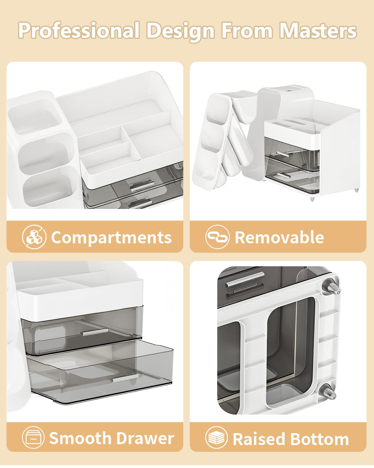 Anylady tall-bottle storage fits up to 9-inch bottles neatly.