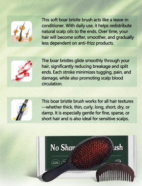 Anynew detangling action close-up capturing smooth glide through hair.