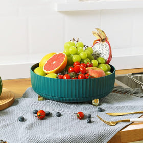 Compact yet spacious vanity storage from Anyoifax keeps you organized.