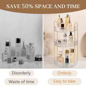 Anyoifax easy-assembly swivel organizer sets up in minutes without tools.