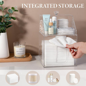 Anyoifax transparent box lets you see remaining towels at a glance.