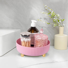 Anyoifax lychee-texture base adds style and stability to vanity setup.