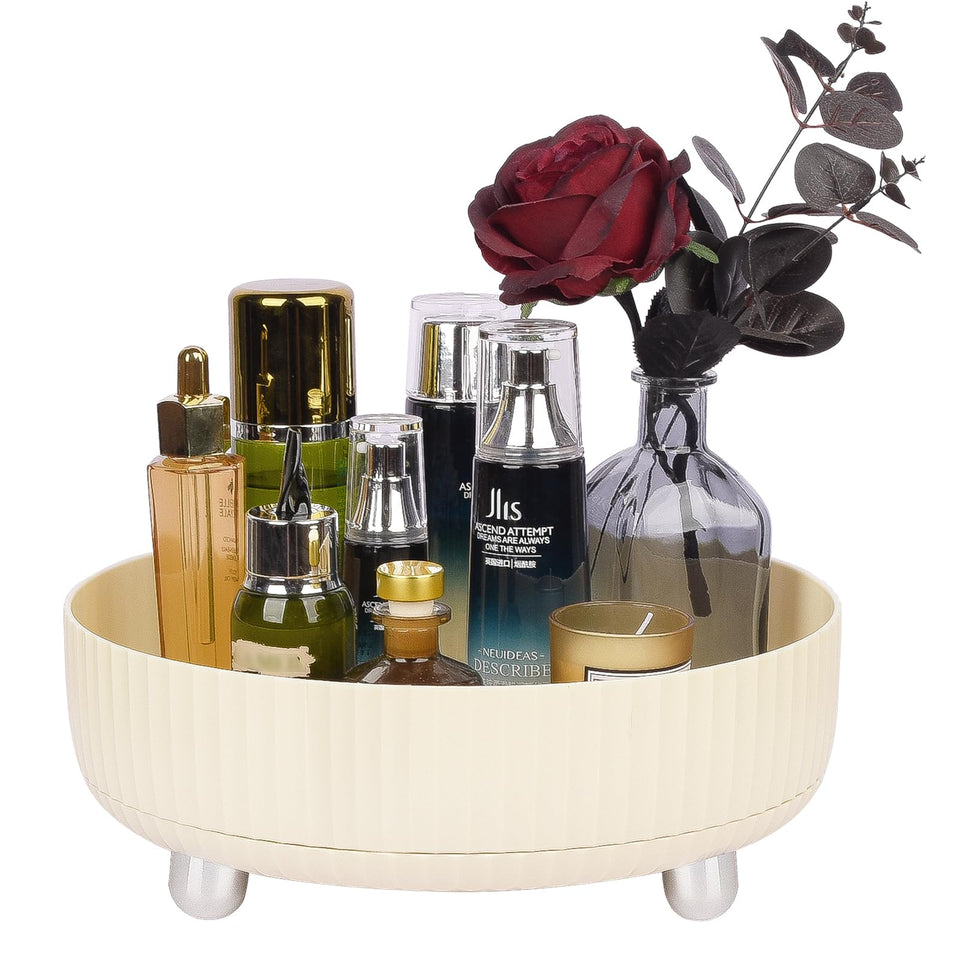 Anyoifax makeup organizer tray with 360° rotation for easy access and visibility