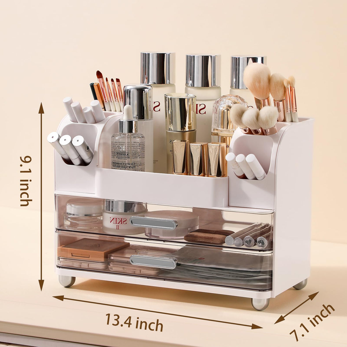 Anyoifax perfume and lipstick palette organizer keeps fragrances visible and easy to reach.