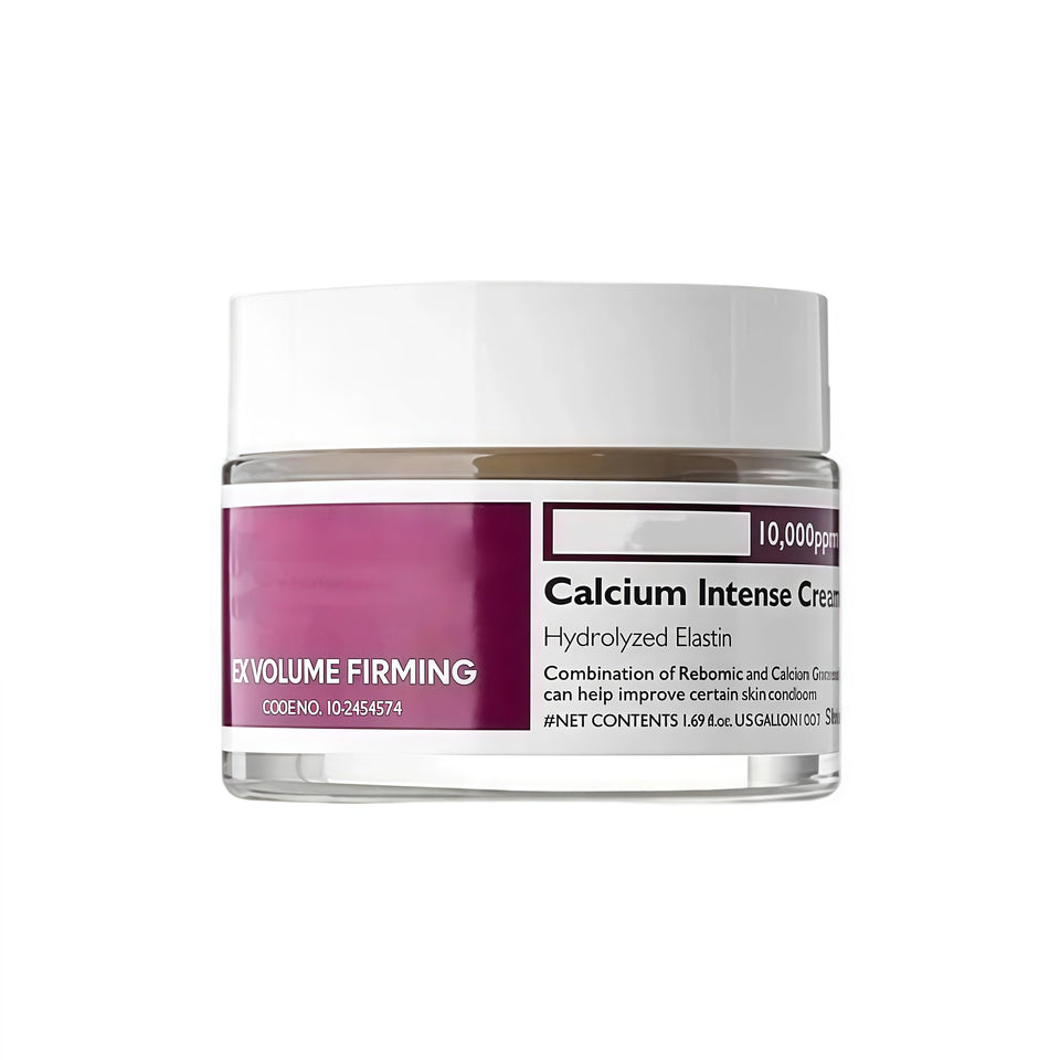 Aocesk calcium-infused cream bottle for daily firming and hydrating care.