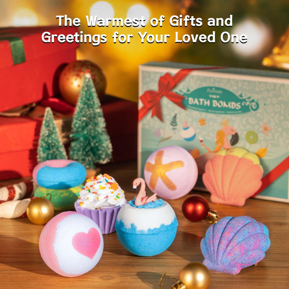 Aofmee Freesia bath bomb provides floral aroma and soft moisturizing foam.