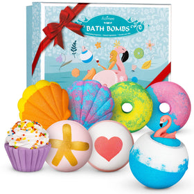Aofmee bath bomb with Honey Peach scent creating a calming, moisturizing soak.