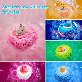 Aofmee handcrafted bath bomb offers a unique, residue-free fizz for easy cleanup.