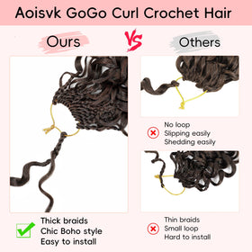 Aoisvk GoGo Curl curly ends create beachy water-wave texture.
