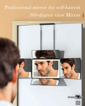 Aokoka 360° view mirror rotates to capture back and side angles.