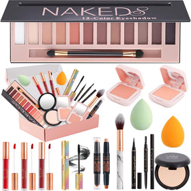 AOLIKOKO makeup kit 12-color eyeshadow palette for versatile day-to-night looks.